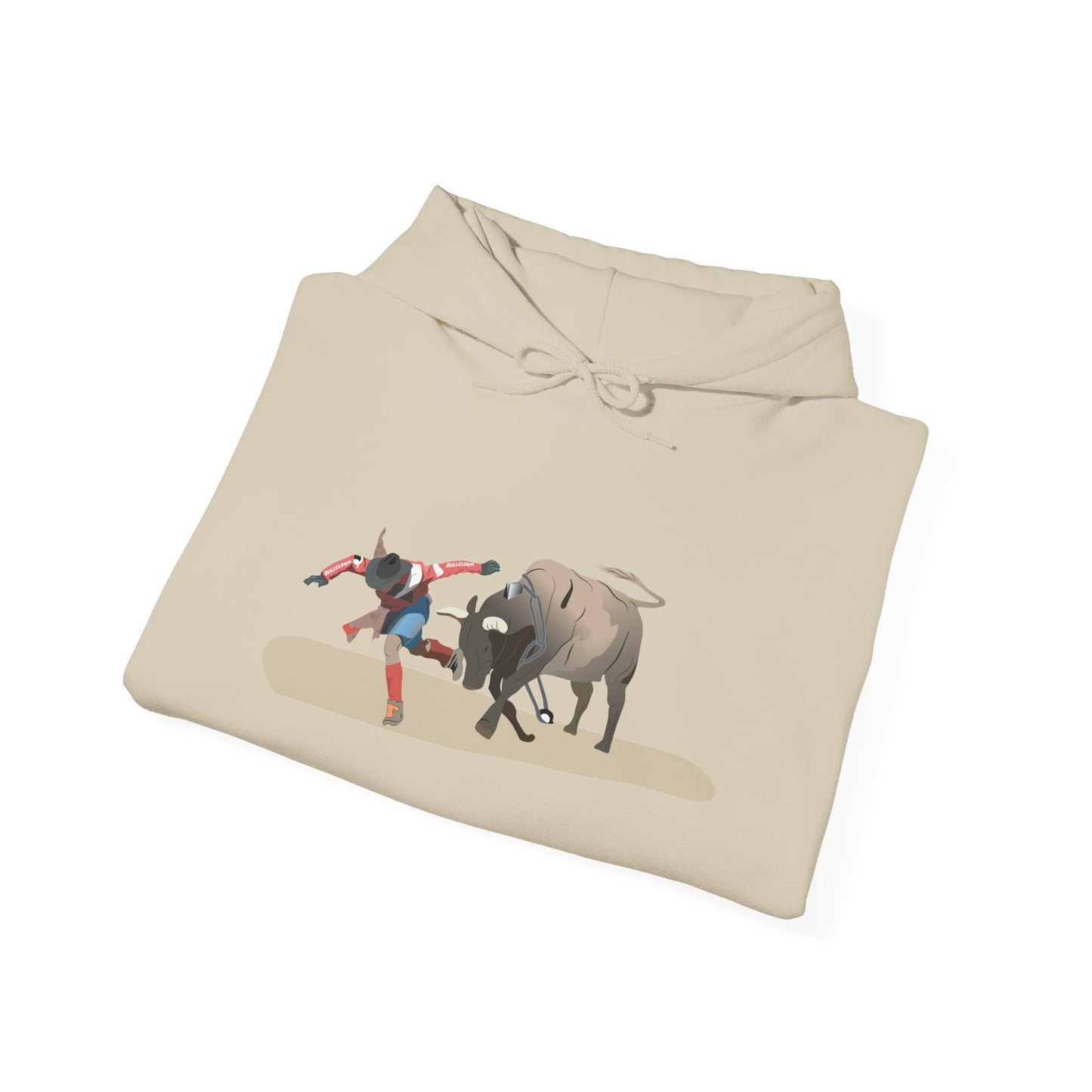 Unisex Hoodie - Rodeo - Bull and Clown