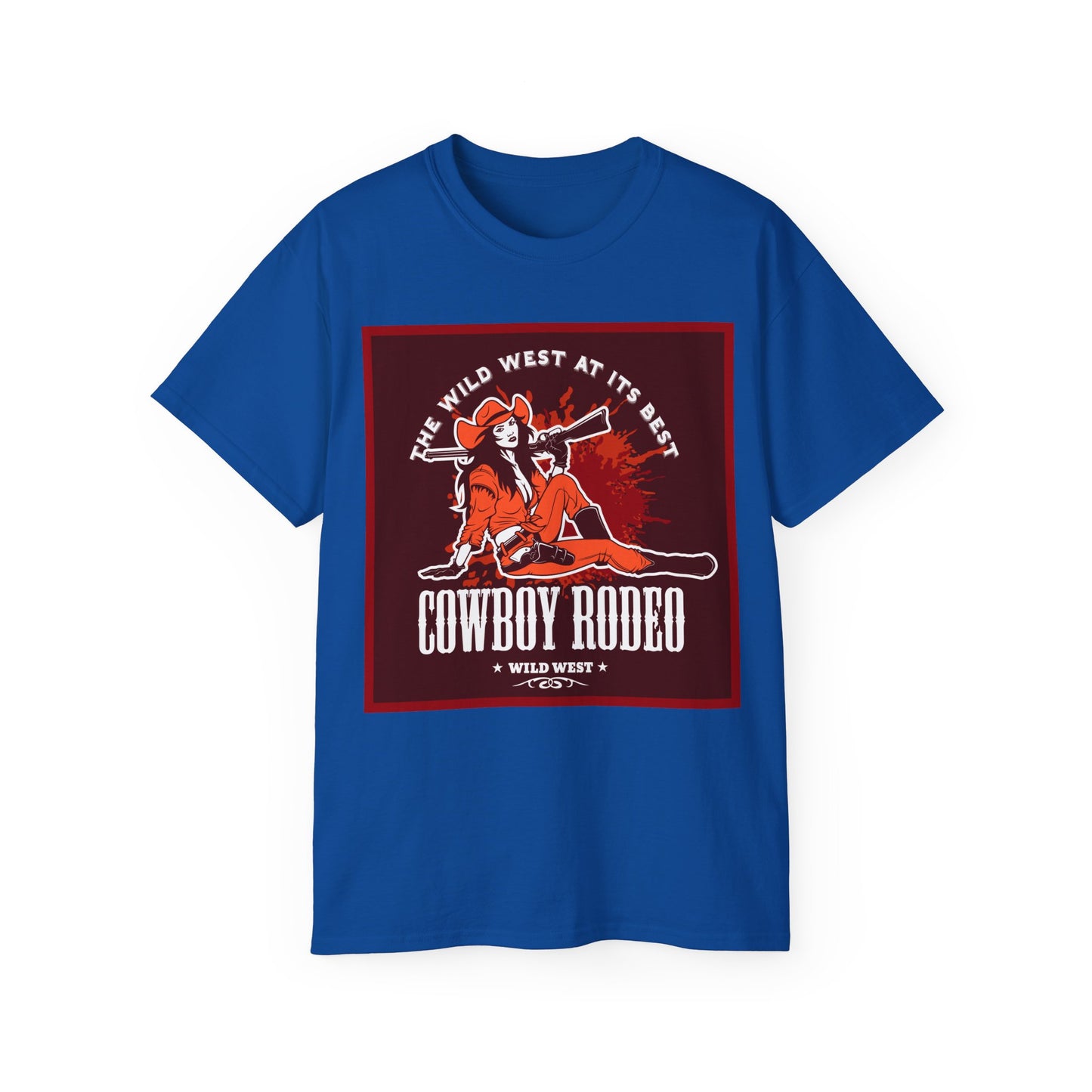 Unisex Ultra Cotton Tee - The Wild West at its Best - Cowboy Rodeo