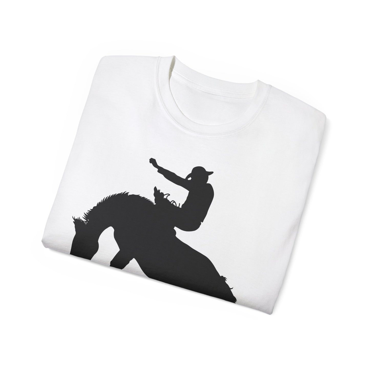 Unisex Ultra Cotton Tee - Augusta - Rodeo - Silhouette
