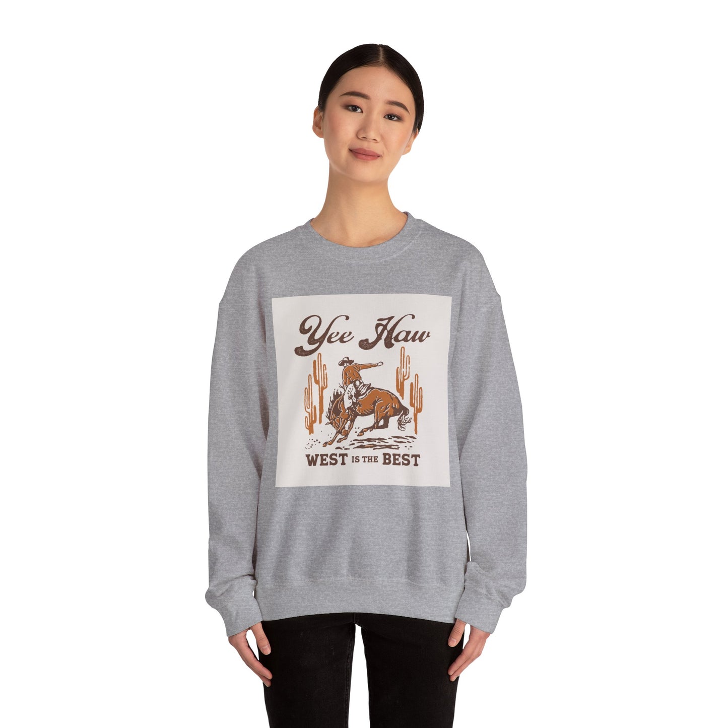 Crewneck Sweatshirt - Wild West Cowboy - Yee Haw