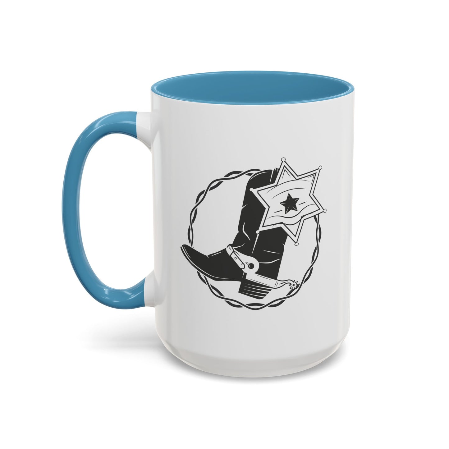 Accent Coffee Mug (11, 15oz) - Boots w Star