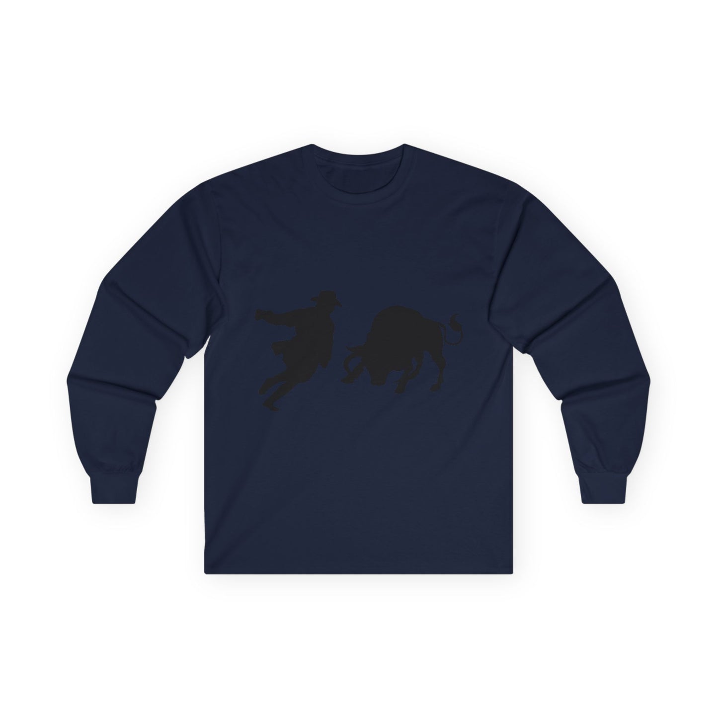 Unisex Ultra Cotton Long Sleeve Tee - Clown and Bull - Silhouette
