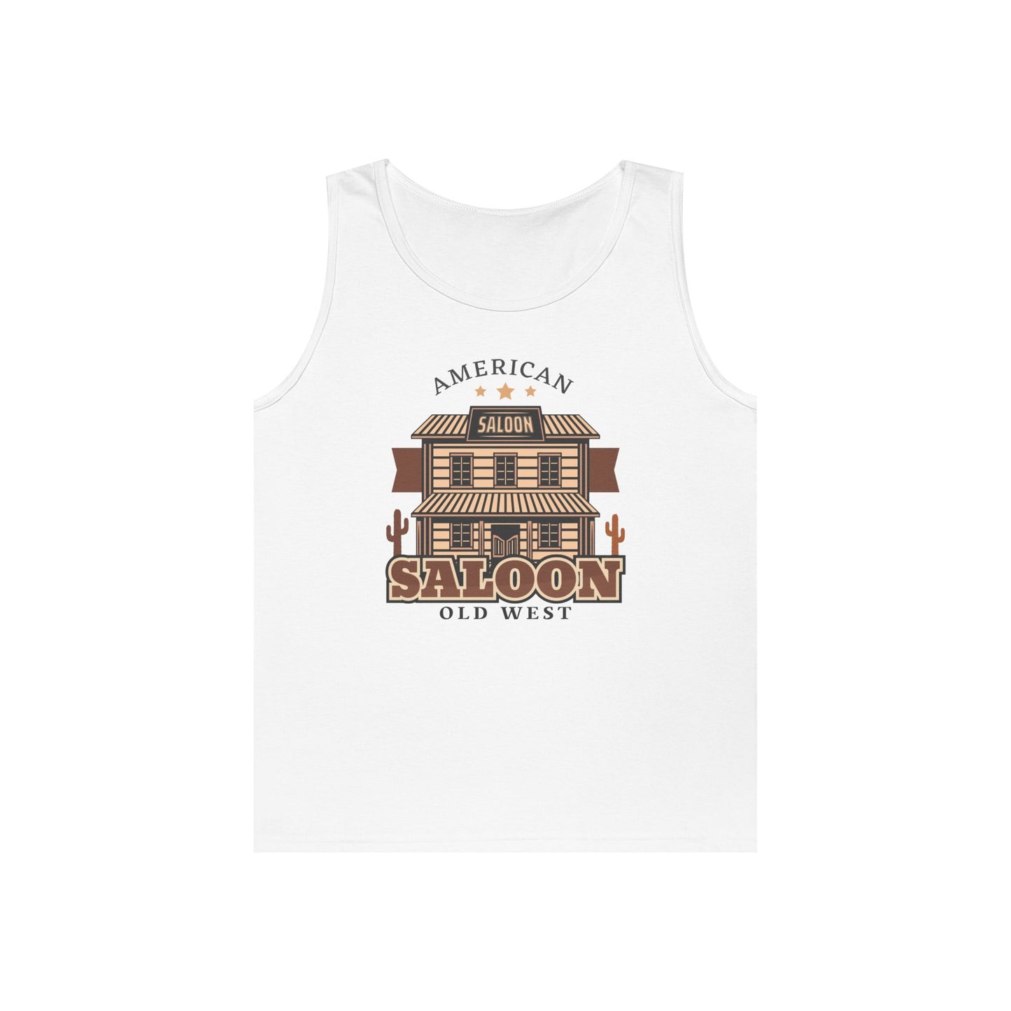 Unisex Heavy Cotton Tank Top - American Cowboy - Saloon - Wild West