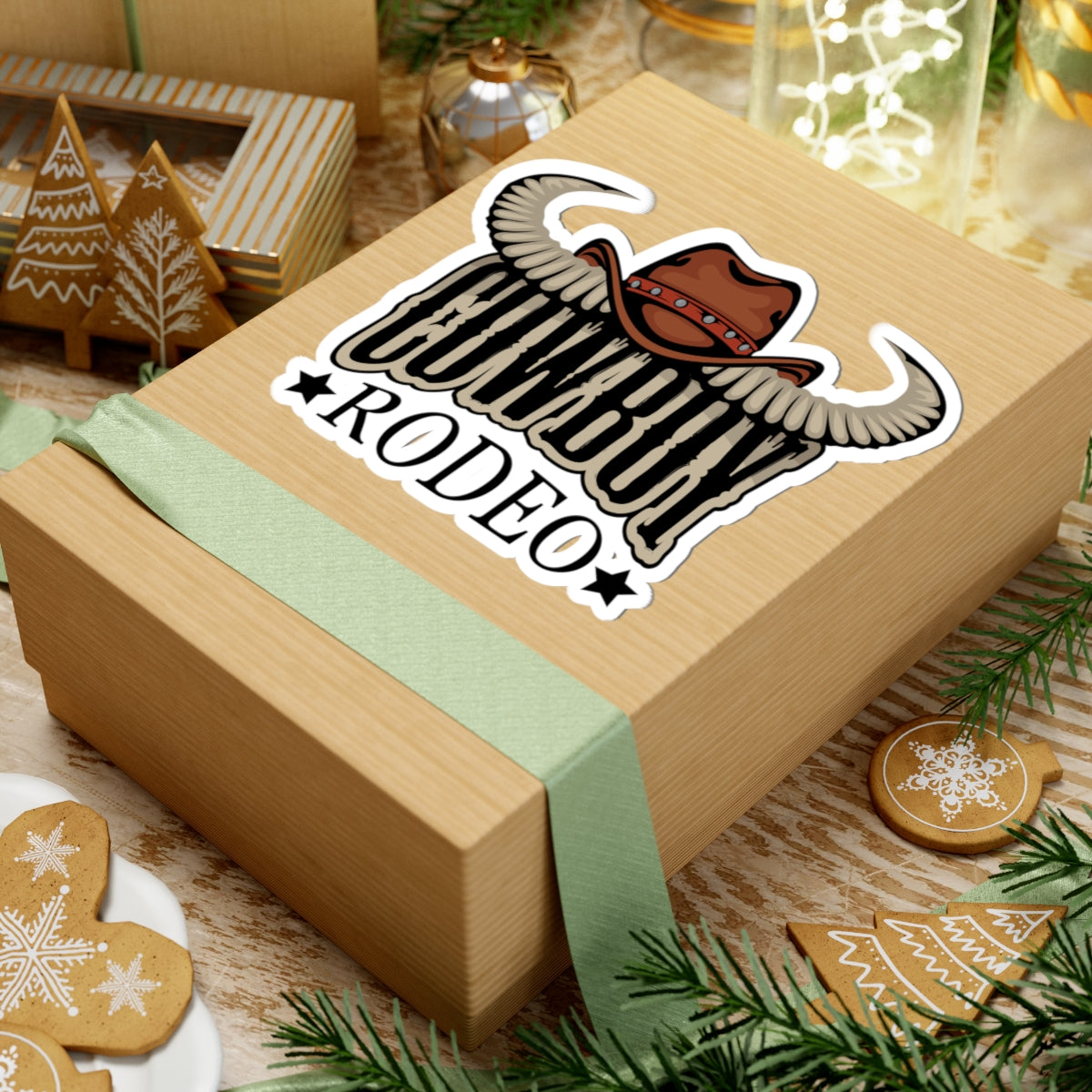 Kiss-Cut Stickers - Cowboy Rodeo - Horn