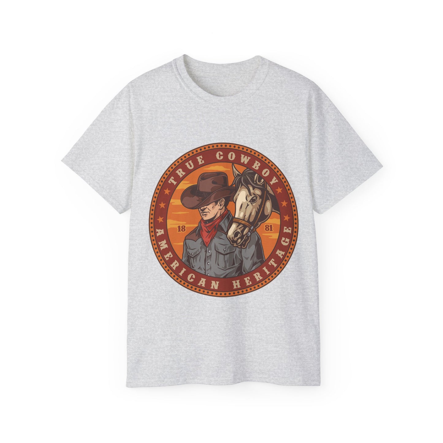 Unisex Ultra Cotton Tee - True Cowboy - American Heritage