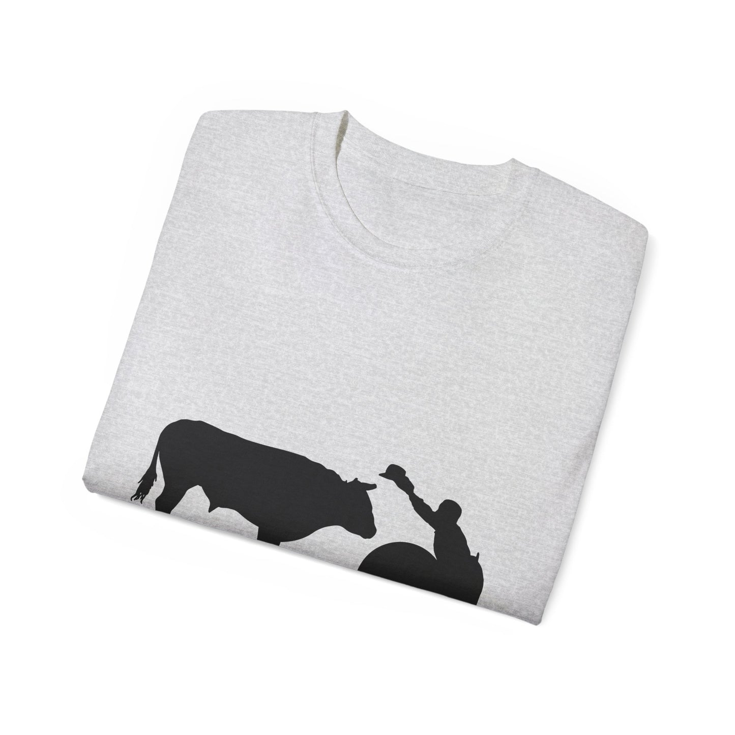 Unisex Ultra Cotton Tee - Clown and Bull - Silhouette - V2