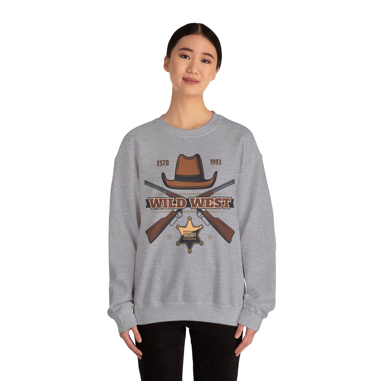 Crewneck Sweatshirt - Wild West - Sheriff