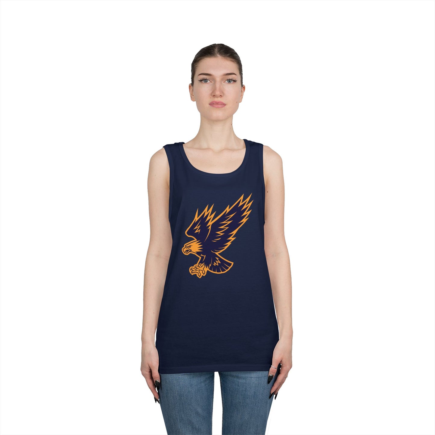 Unisex Heavy Cotton Tank Top - Attacking Eagle