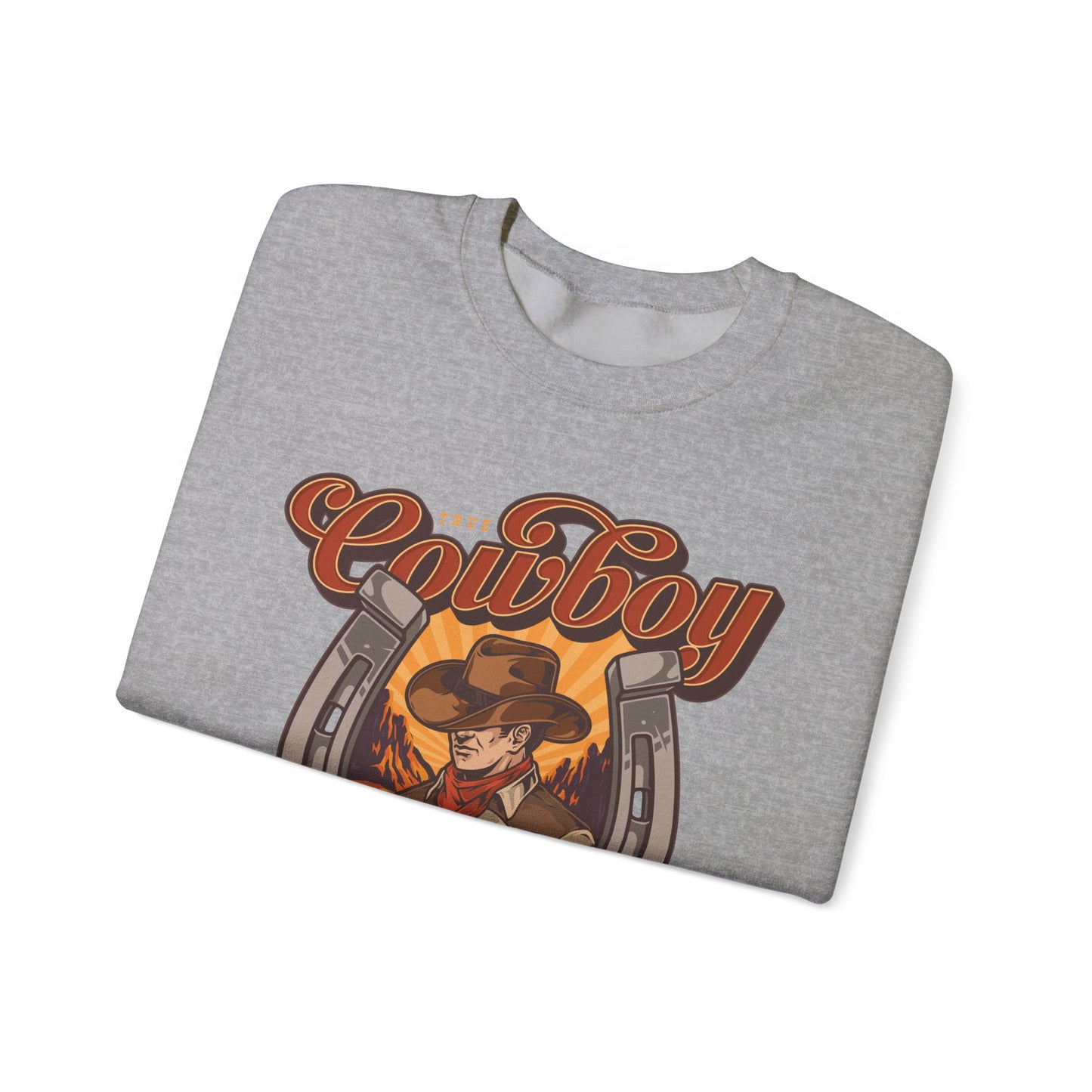 Crewneck Sweatshirt - True Cowboy - Real Wild West