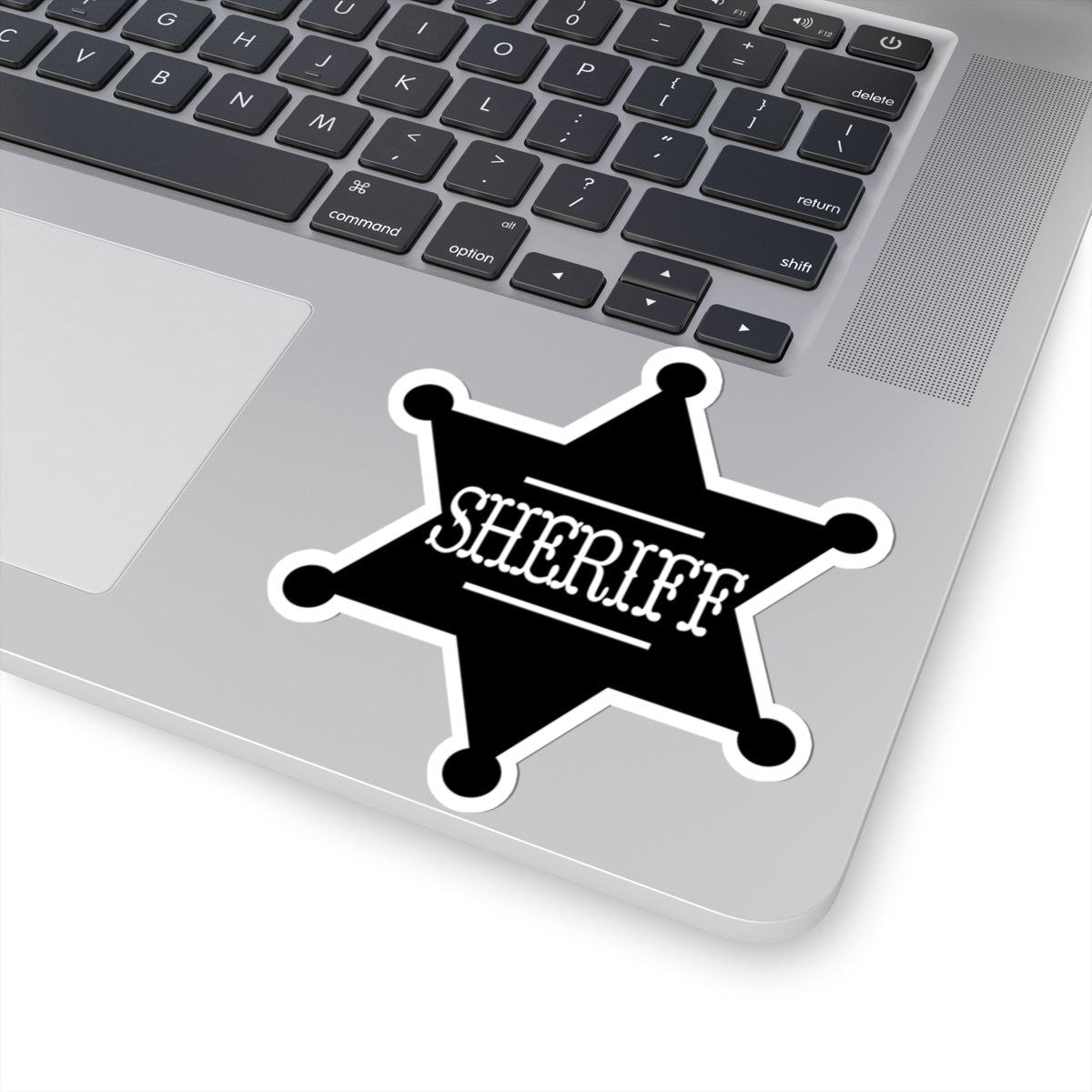 Kiss-Cut Stickers - Sheriff Badge w Txt Sheriff X 300