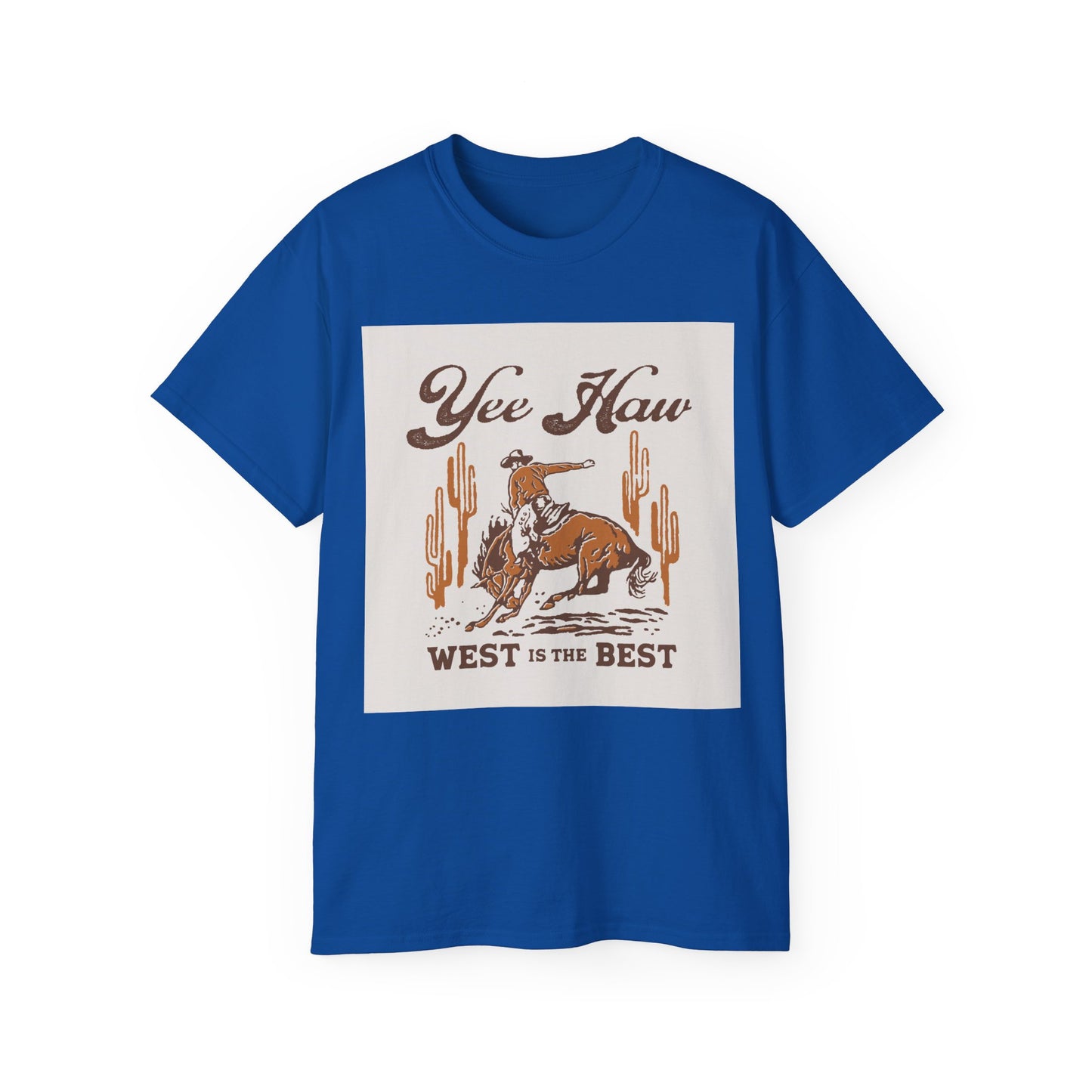 Unisex Ultra Cotton Tee - Wild West Cowboy - Yee Haw