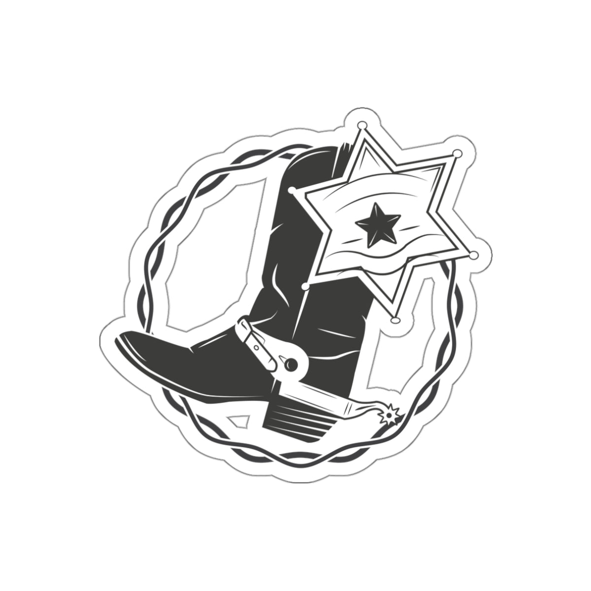 Die-cut stickers - Boots w Star