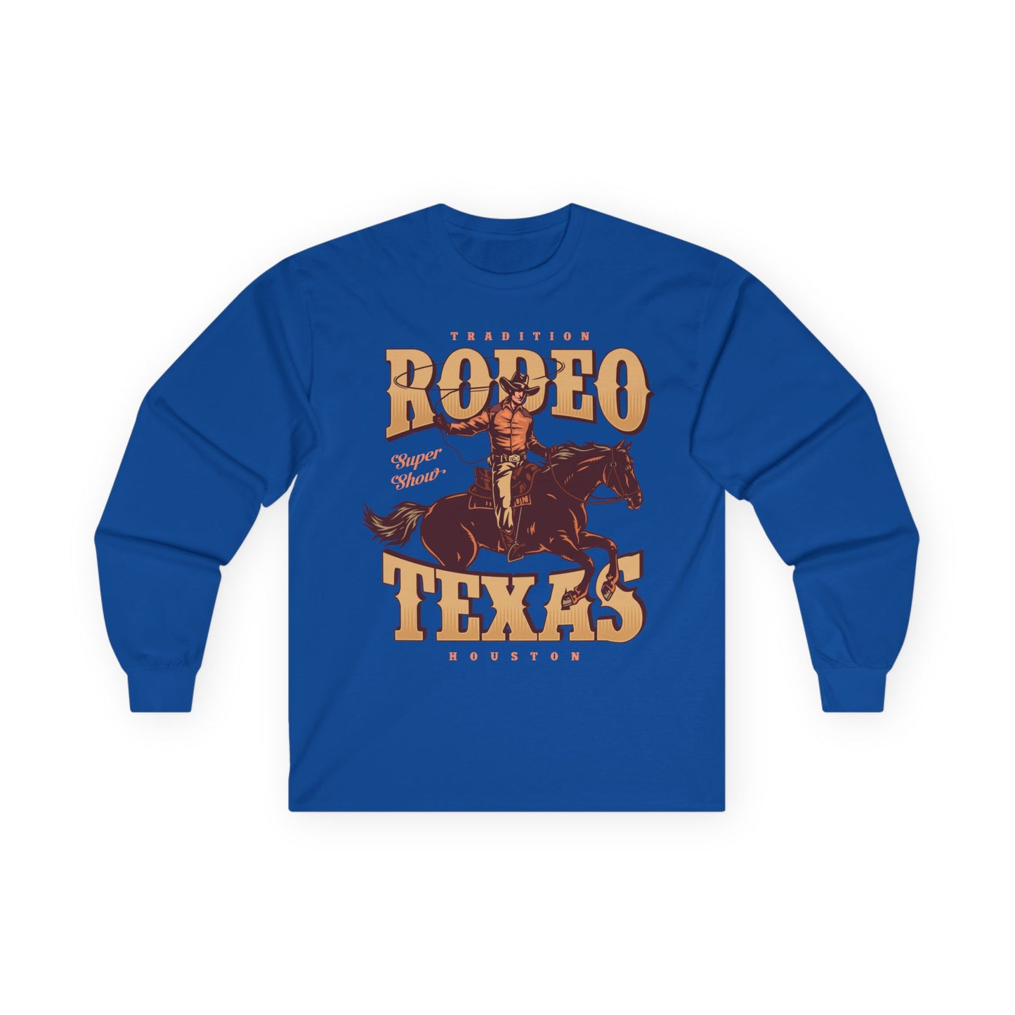 Unisex Ultra Cotton Long Sleeve Tee - Tradition Rodeo Super Show - Houston, Texas
