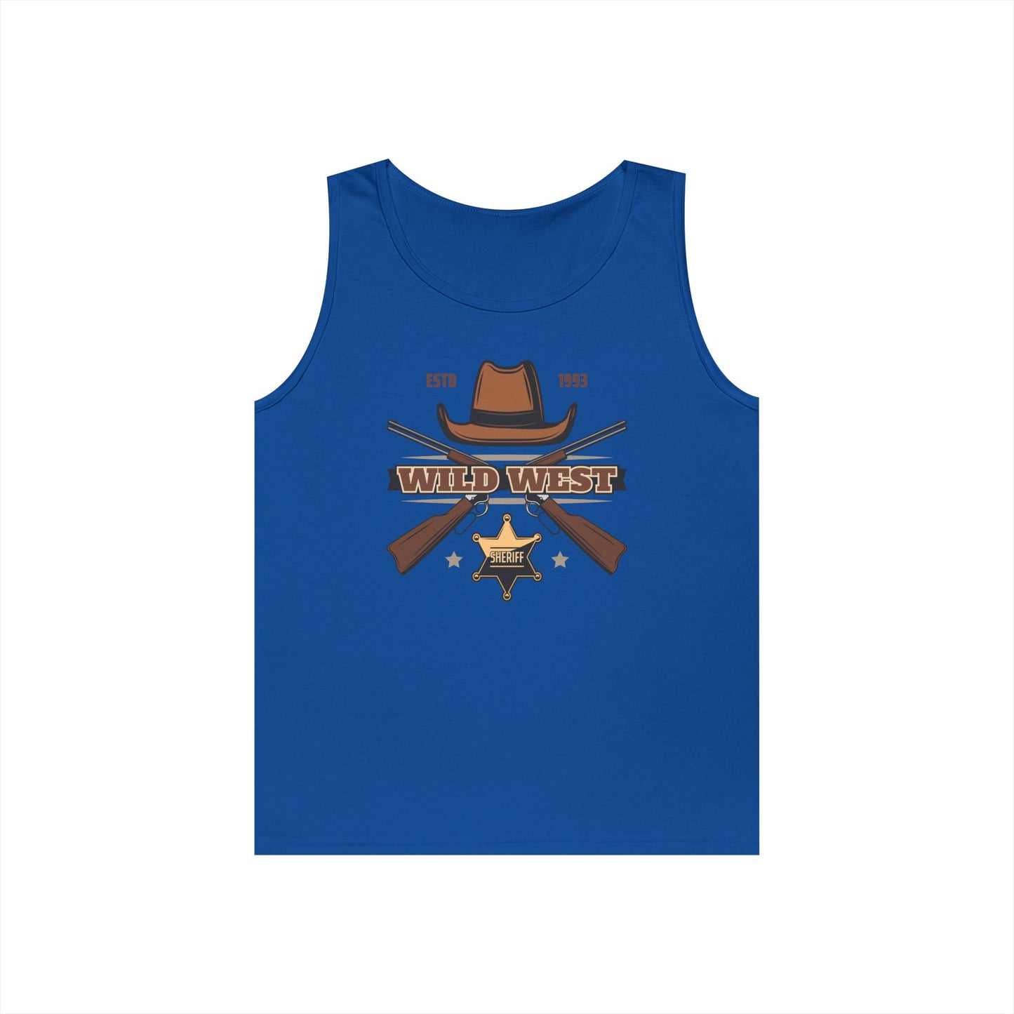 Unisex Heavy Cotton Tank Top - Wild West - Sheriff