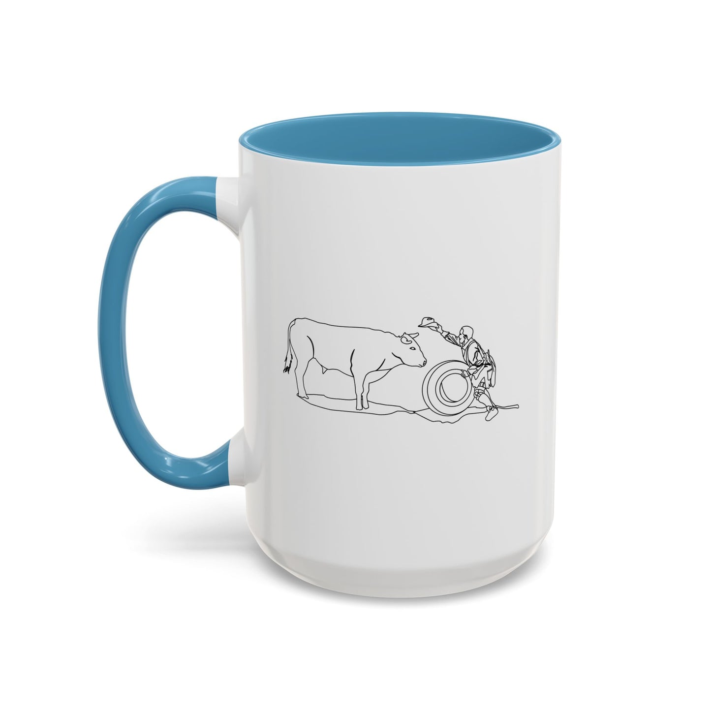 Accent Coffee Mug (11, 15oz) - Clown and Bull - LA