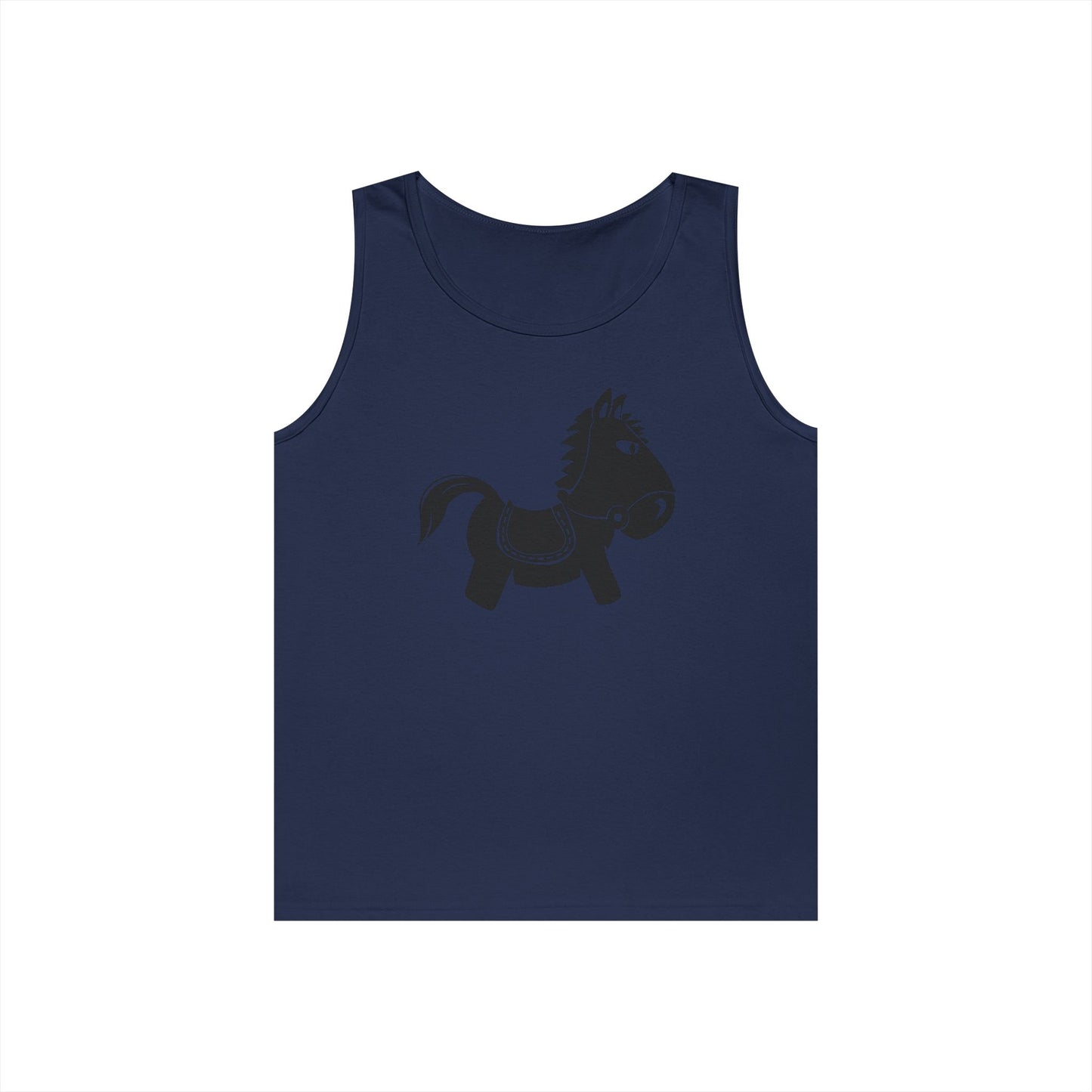 Unisex Heavy Cotton Tank Top - Kids Rocking Horse X 300