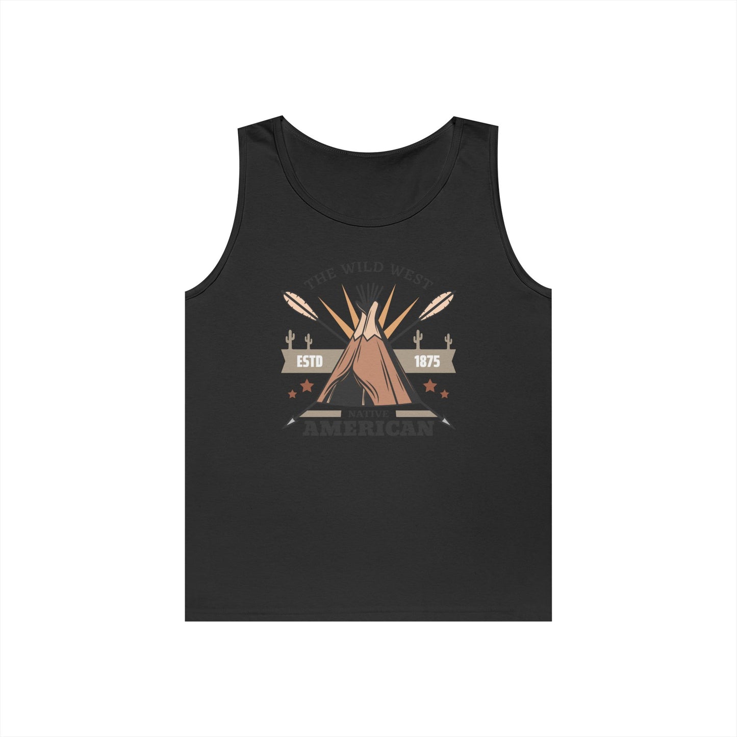 Unisex Heavy Cotton Tank Top - The Wild West - Native American