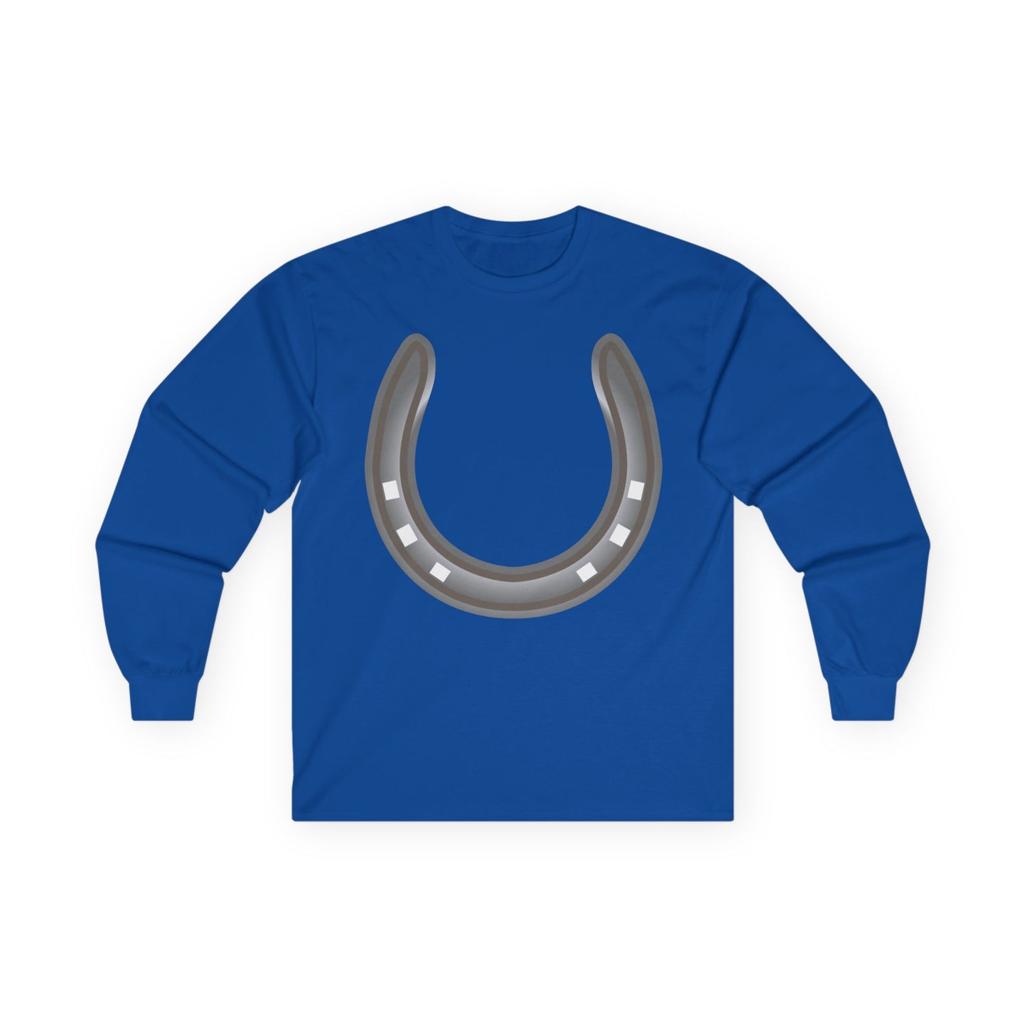 Unisex Ultra Cotton Long Sleeve Tee - Rodeo - Horseshoe
