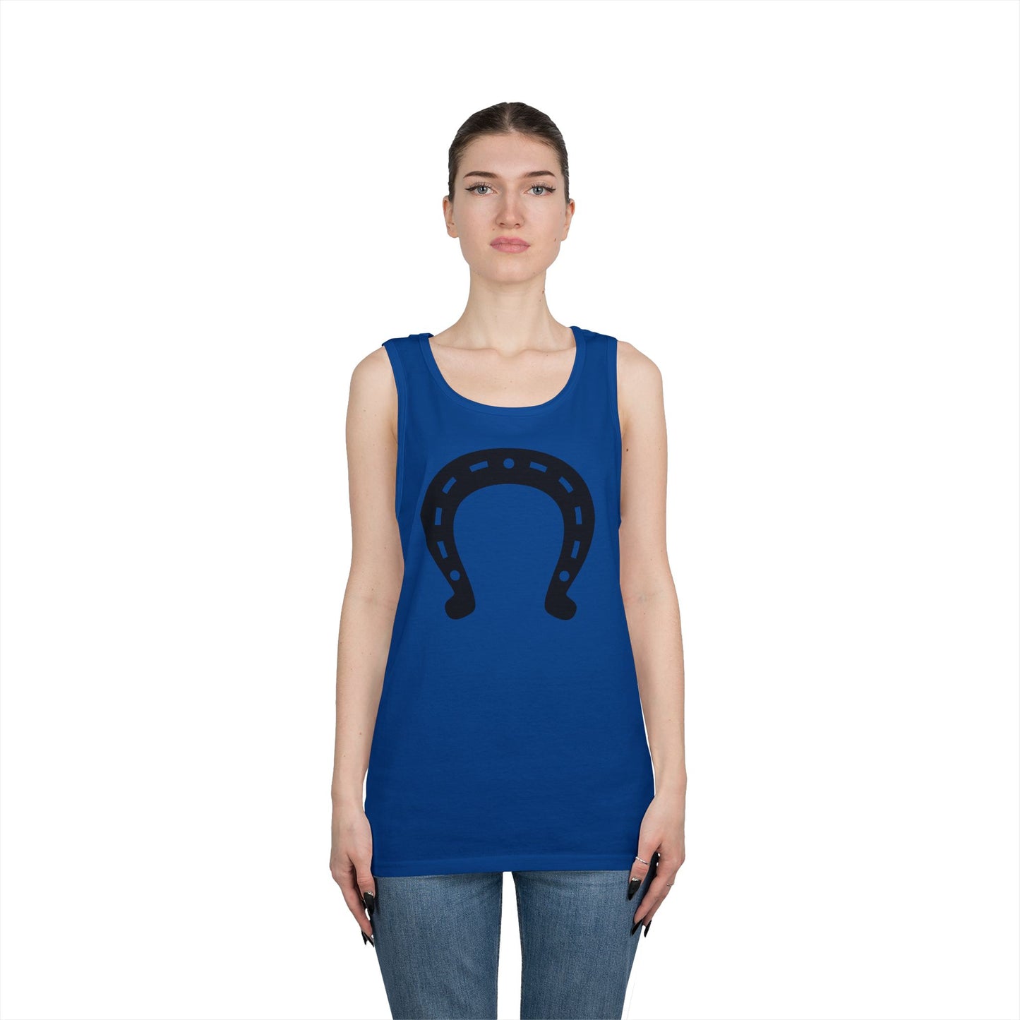 Unisex Heavy Cotton Tank Top - Horseshoe X 300