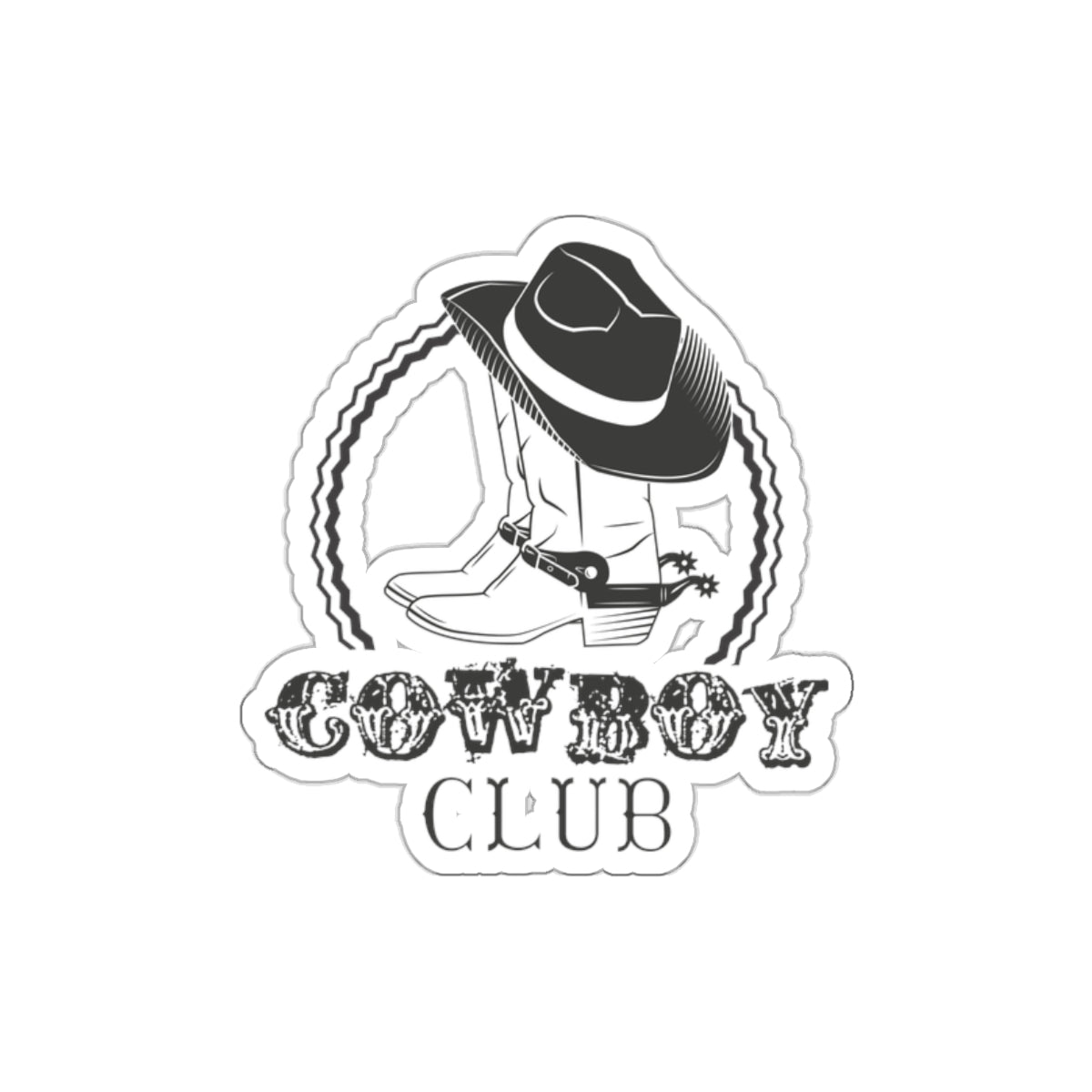 Die-cut stickers - Cowboy Club
