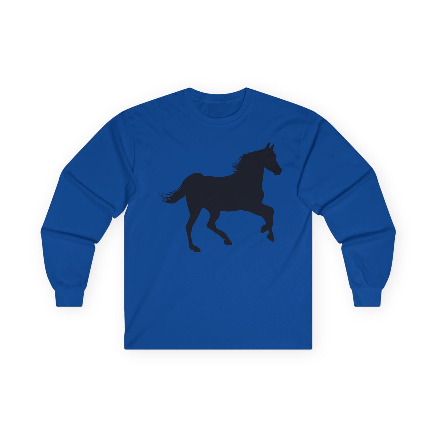Unisex Ultra Cotton Long Sleeve Tee - Wild Horse - Prancing X 300