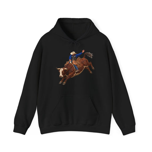 Hoodie — Cowboys - Bull Rider - Mid Ride - without Text - 3D Transparent
