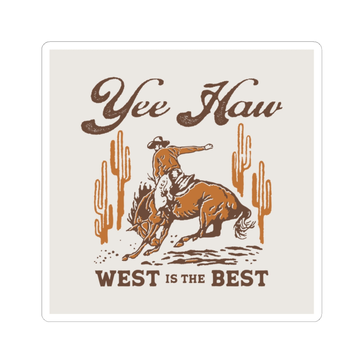 Kiss-Cut Stickers - Wild West Cowboy - Yee Haw