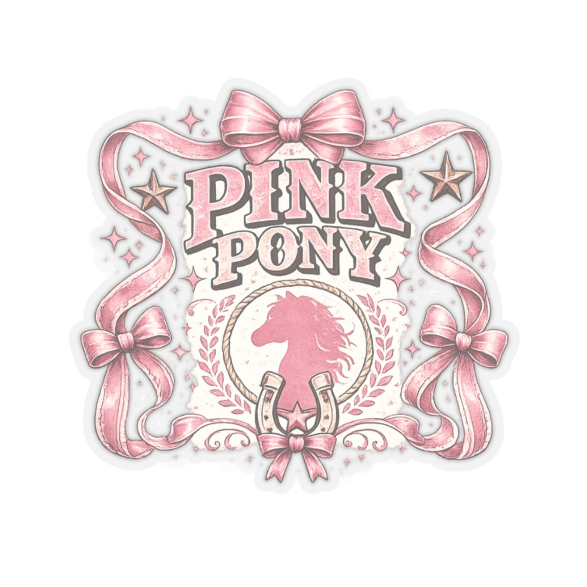 Kiss-Cut Sticker — Pink Pony Club