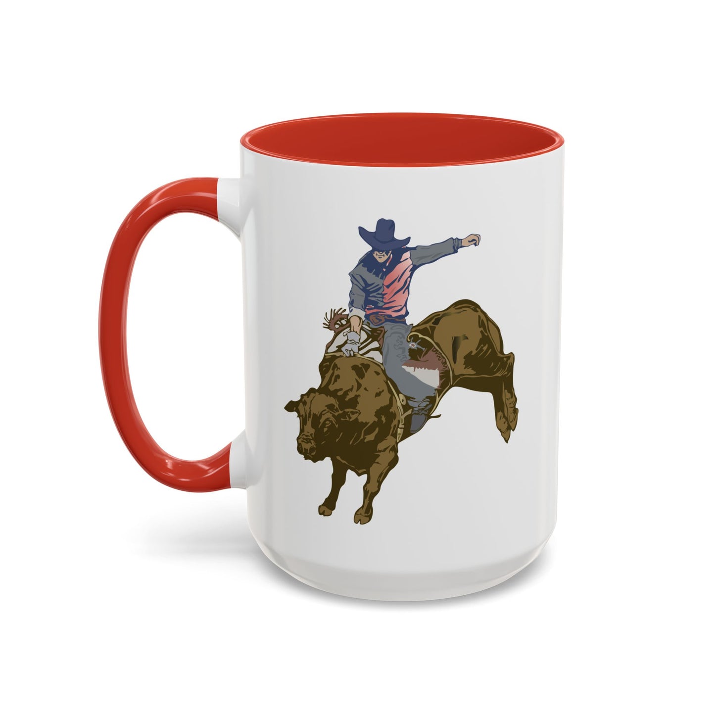 Accent Coffee Mug (11, 15oz) - Cowboy - Rodeo