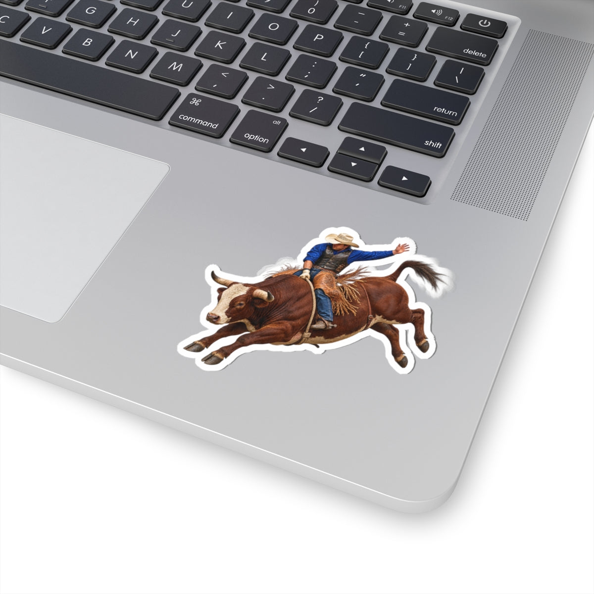 Kiss-Cut Stickers - Cowboys - Bull Rider - Mid Ride - without Text - 3D Transparent