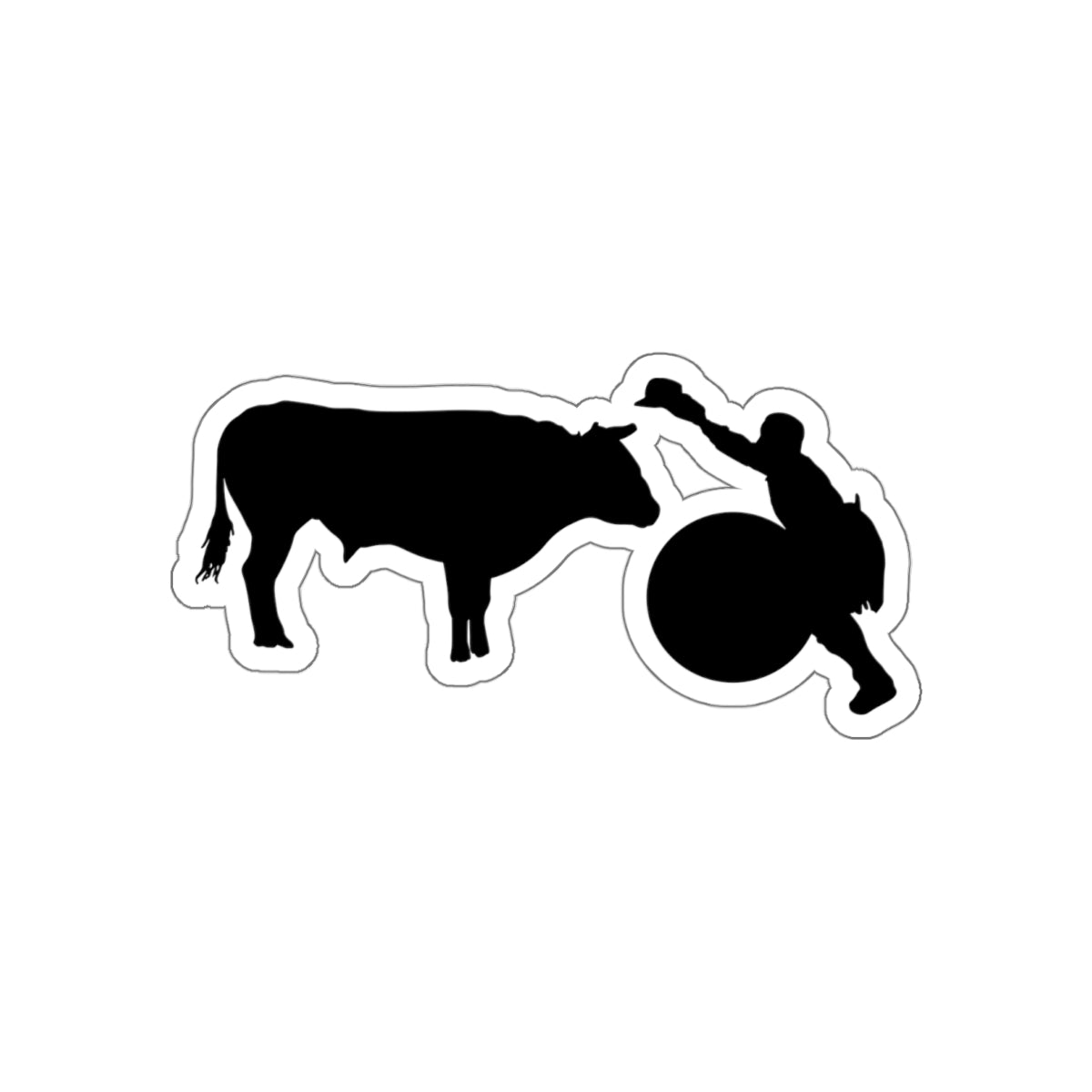 Die-cut stickers - Clown and Bull - Silhouette - V2