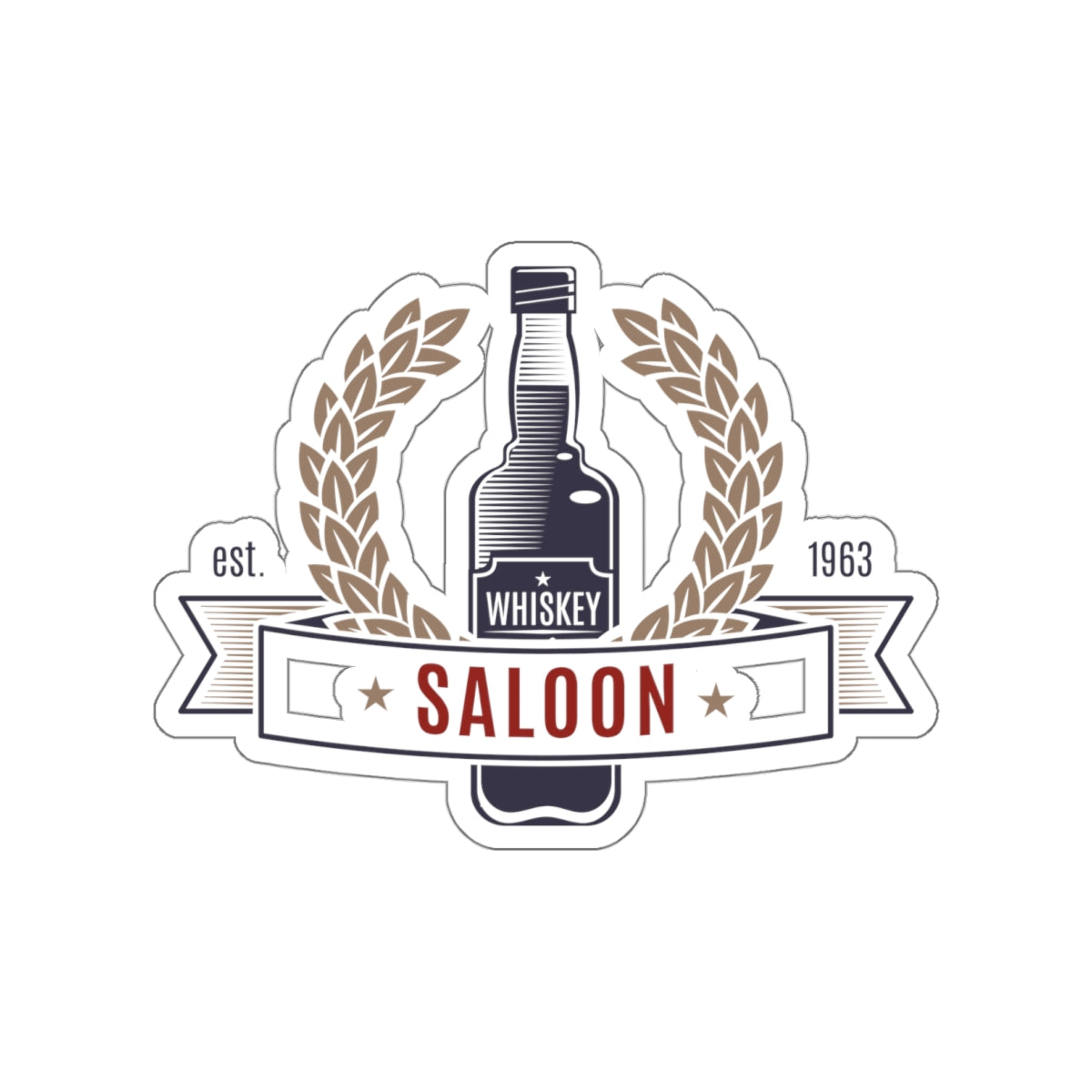 Die-cut stickers - Saloon - Whiskey
