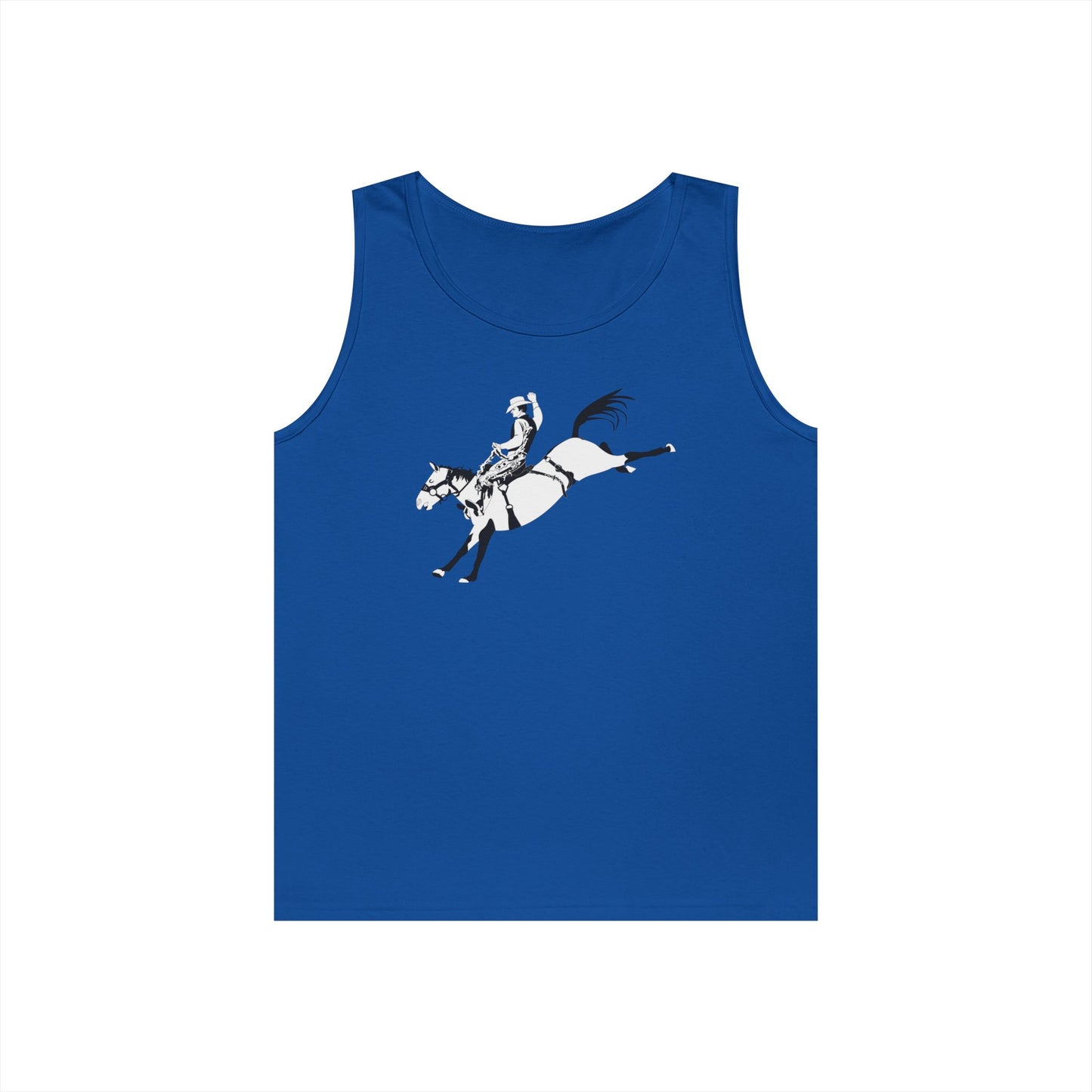 Unisex Heavy Cotton Tank Top - Cowboy - Bronco Buster - BW