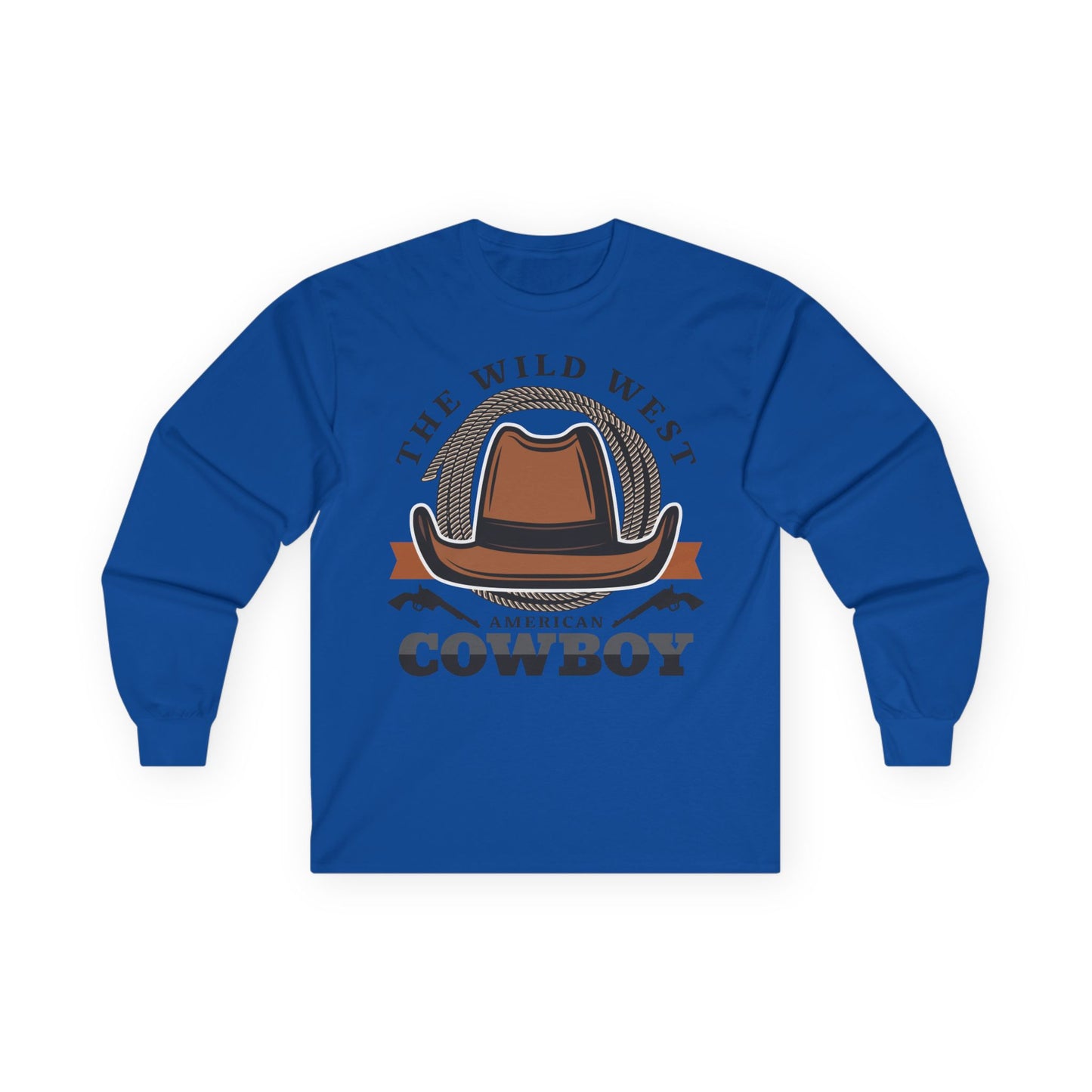 Unisex Ultra Cotton Long Sleeve Tee - The Wild West - American Cowboy
