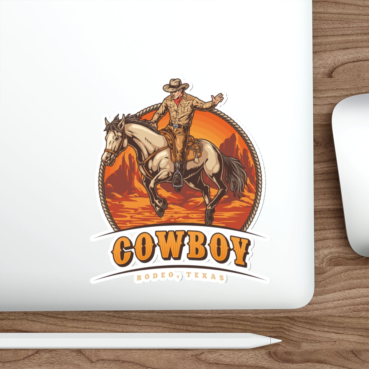 Die-cut stickers - Rodeo Cowboy - Texas