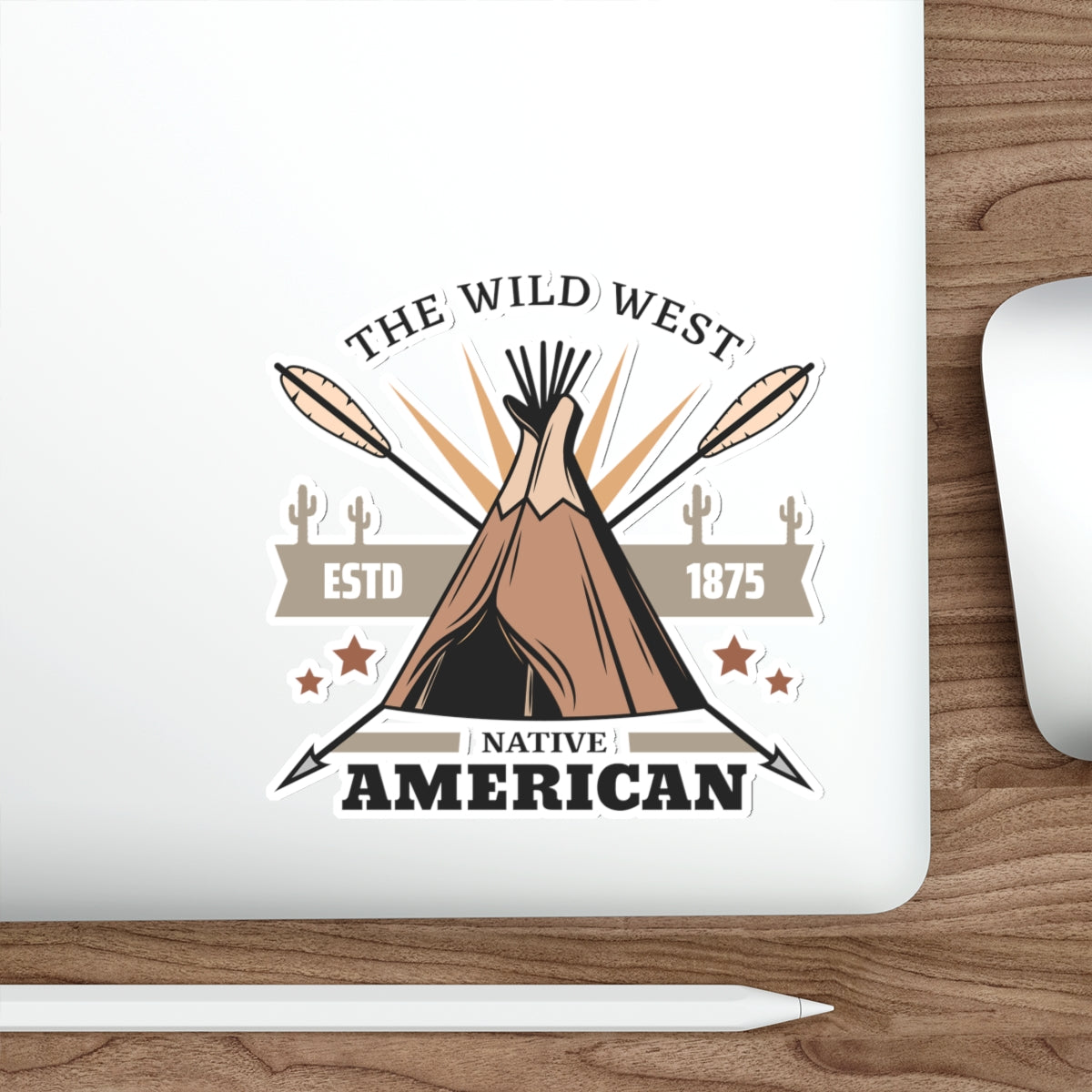 Die-cut stickers - The Wild West - Native American