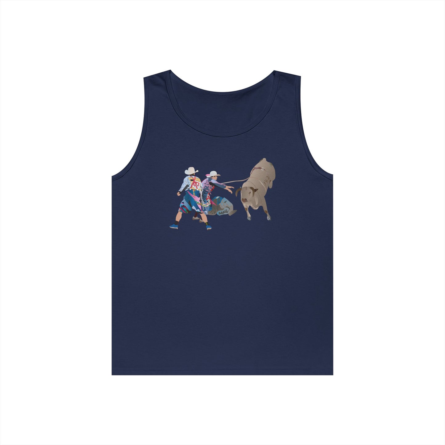 Unisex Heavy Cotton Tank Top - Clowns and Bull