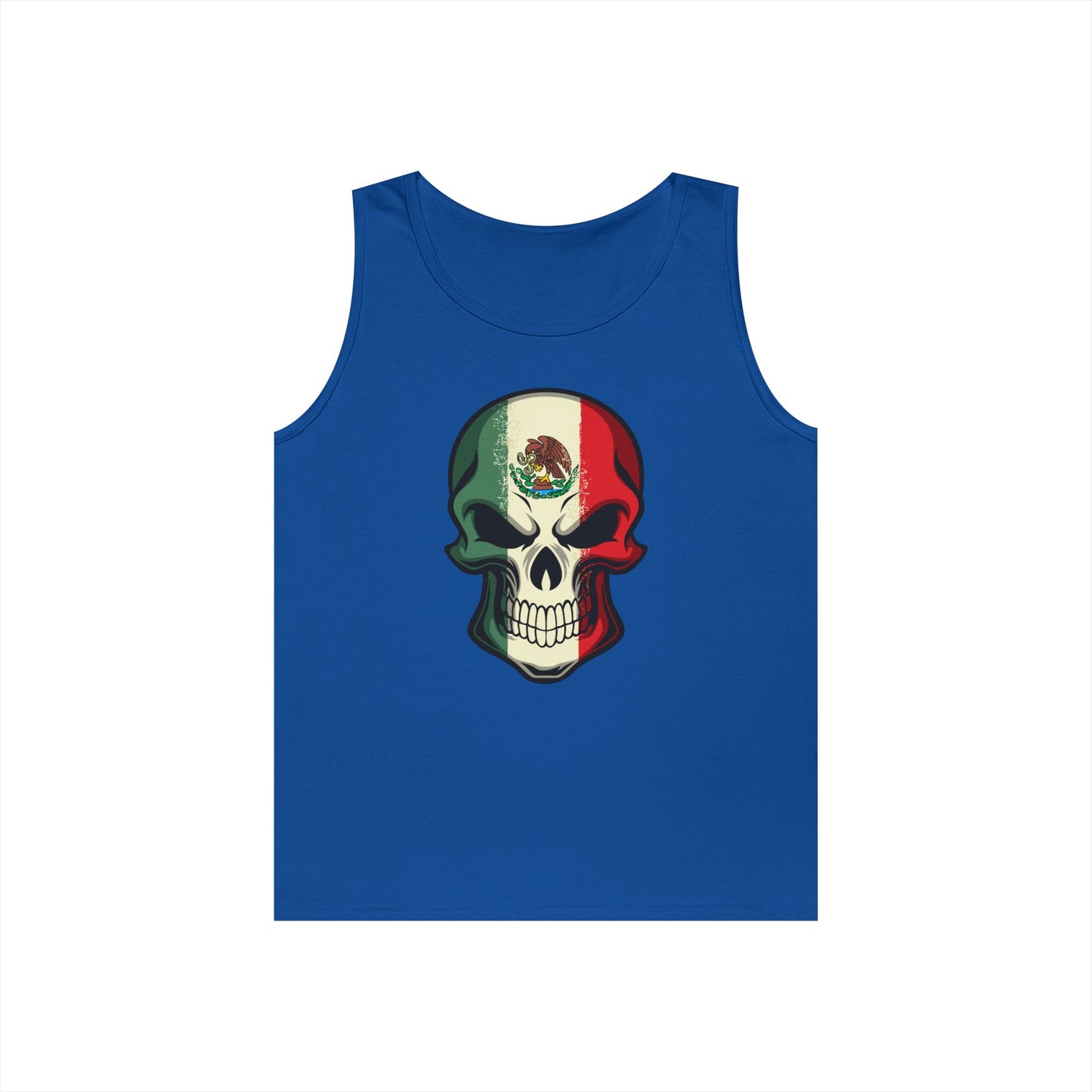 Unisex Heavy Cotton Tank Top - Mexican Skull