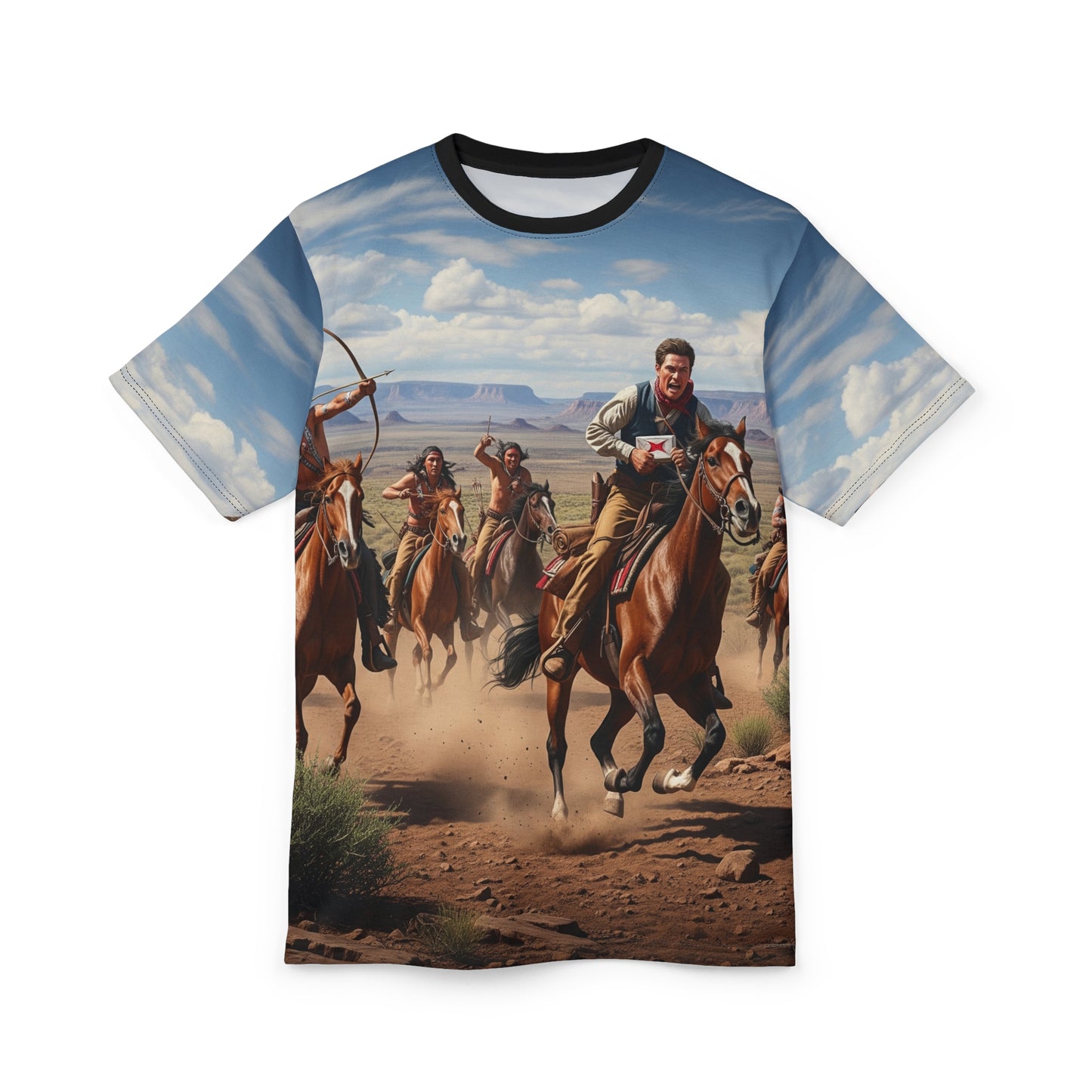 All Over Print Pony Express Escape Tee