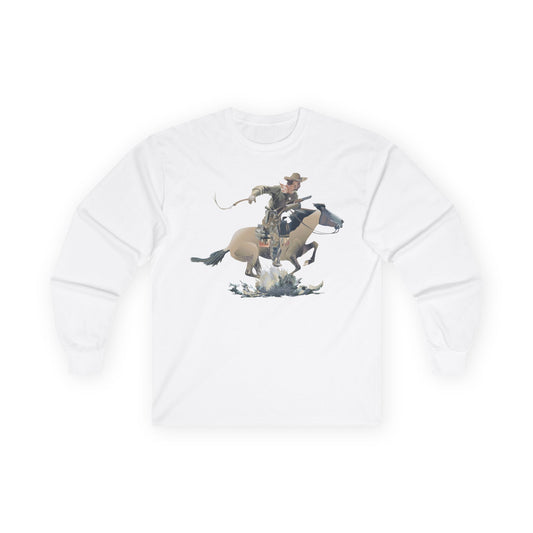 Unisex Ultra Cotton Long Sleeve Tee - COWBOY
