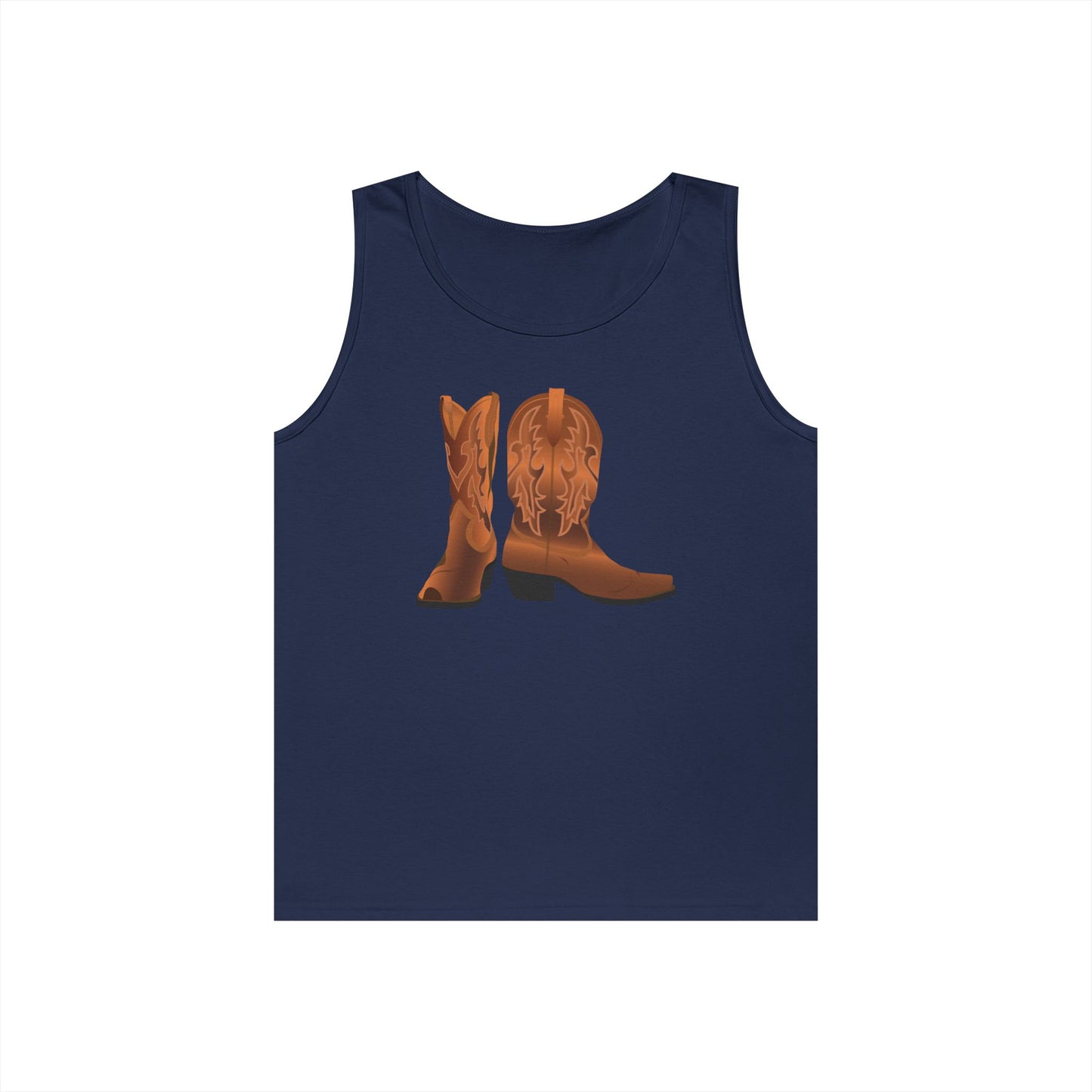 Unisex Heavy Cotton Tank Top - Rodeo - Cowboy Boots