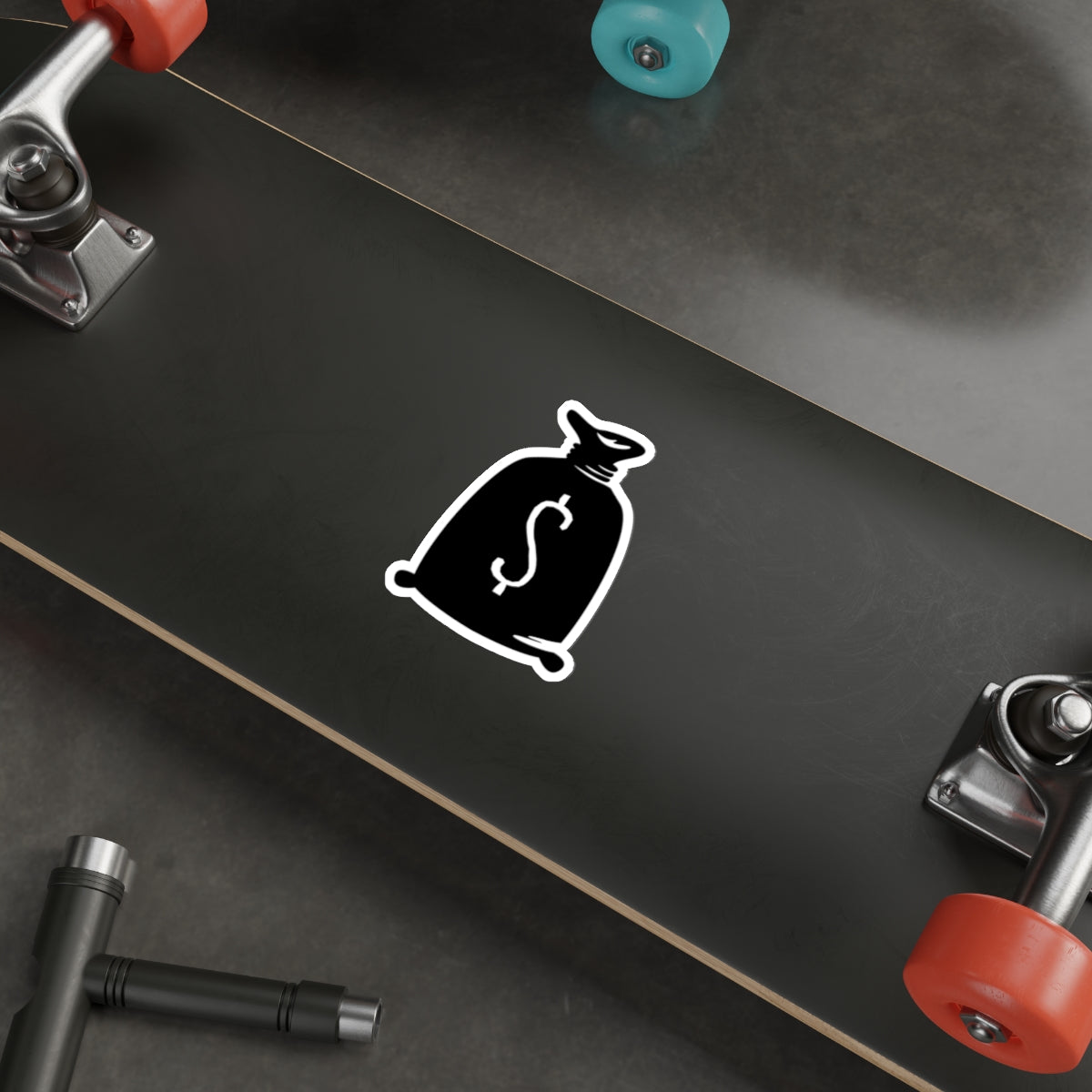 Die-cut stickers - Bank Money Bag X 300