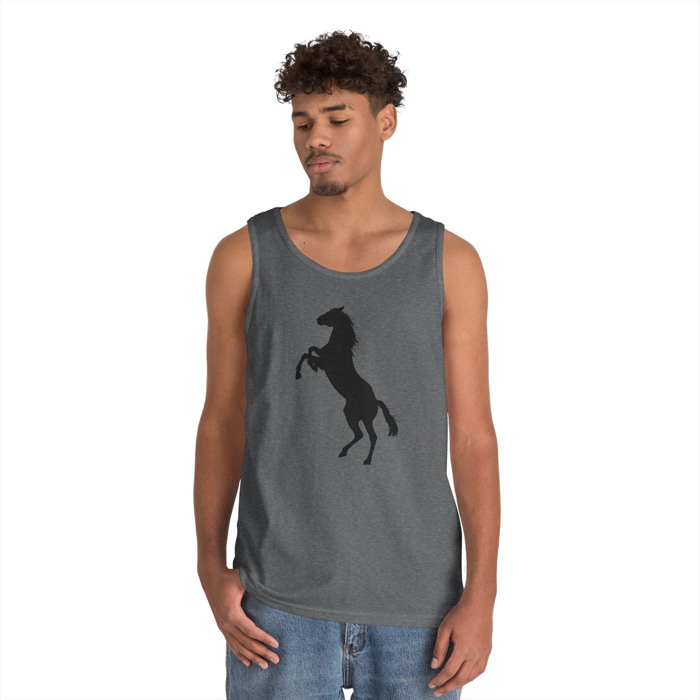 Unisex Heavy Cotton Tank Top - Wild Horse - Standing 2 Feet X 300