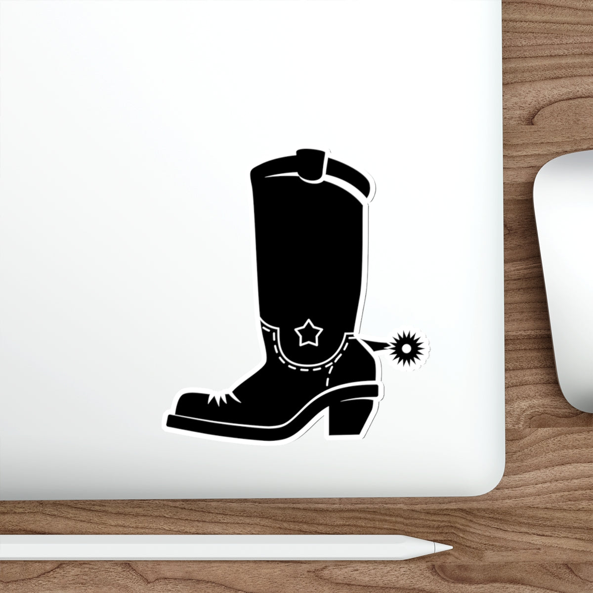 Die-cut stickers - Western Boot with Spur X 300