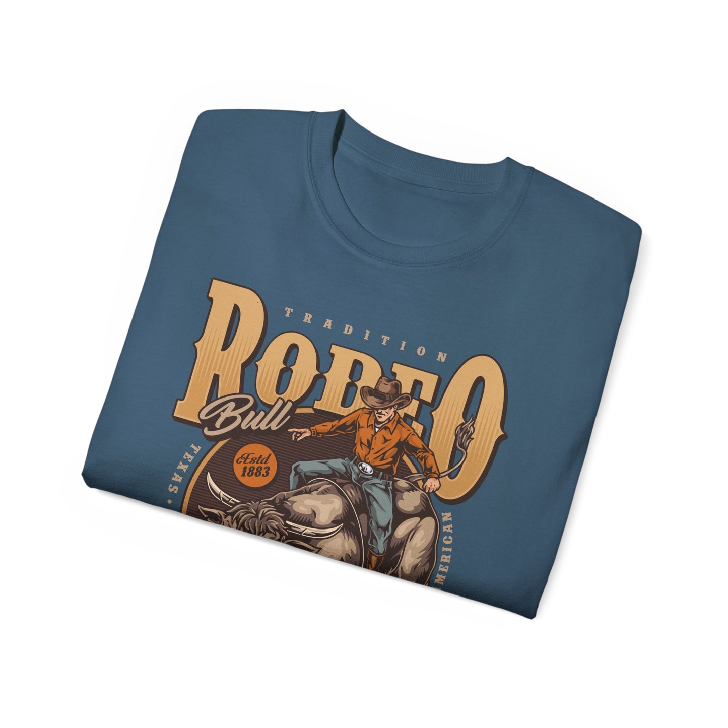 Western Rodeo Cowboy Tee - Fun Casual Shirt for Rodeo Fans, Gift for Country Lovers, Festival Outfit, Everyday Wear, Rodeo Apparel - Tradition Rodeo Bull - Real Cowboys