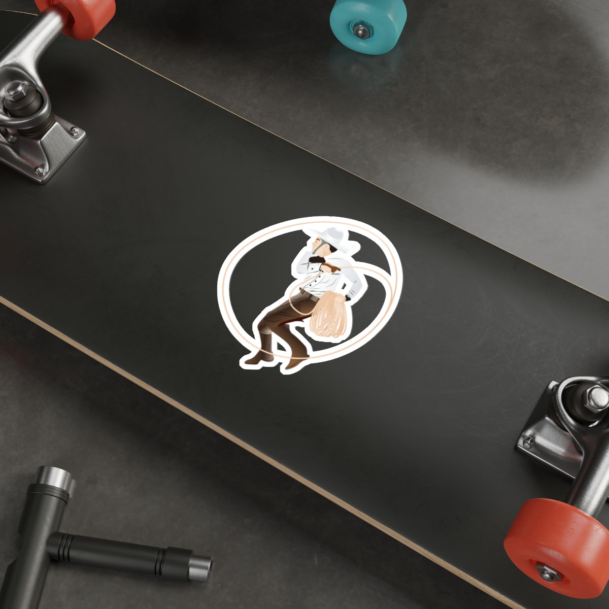 Die-cut stickers - Rodeo - Mexican Cowboy - Lariat