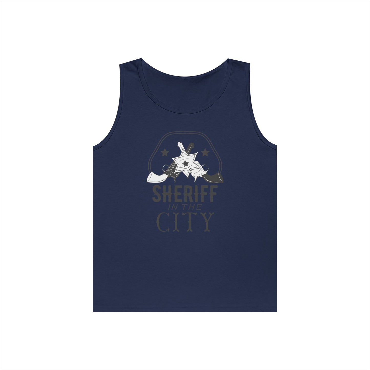 Unisex Heavy Cotton Tank Top - Sheriff in the City