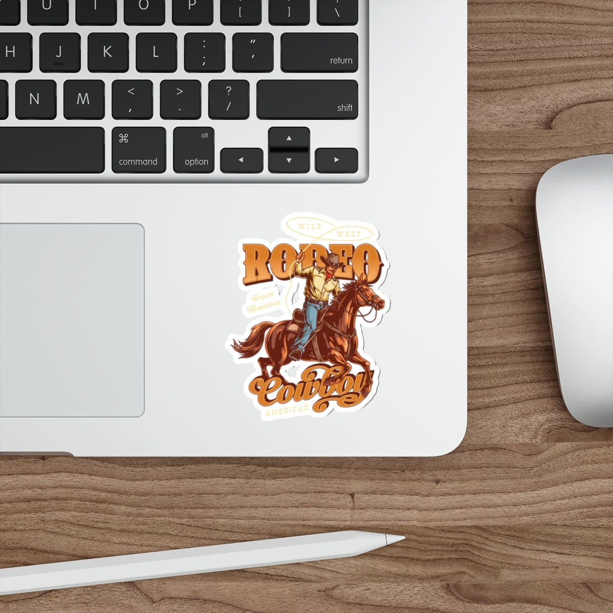 Die-cut stickers - Wild West - Houston, Texas - American Rodeo Cowboy