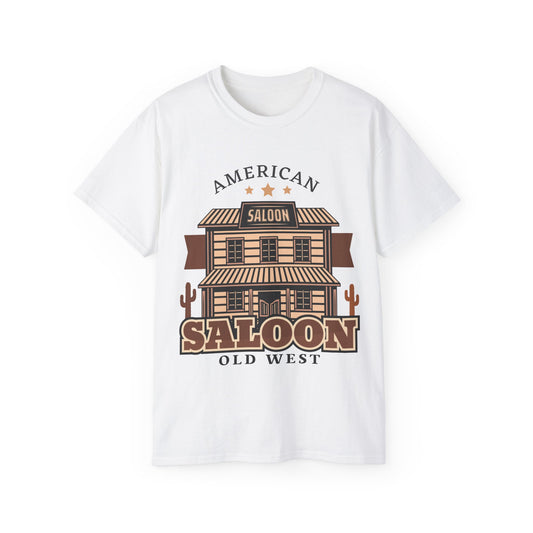 Unisex Ultra Cotton Tee - American Cowboy - Saloon - Wild West