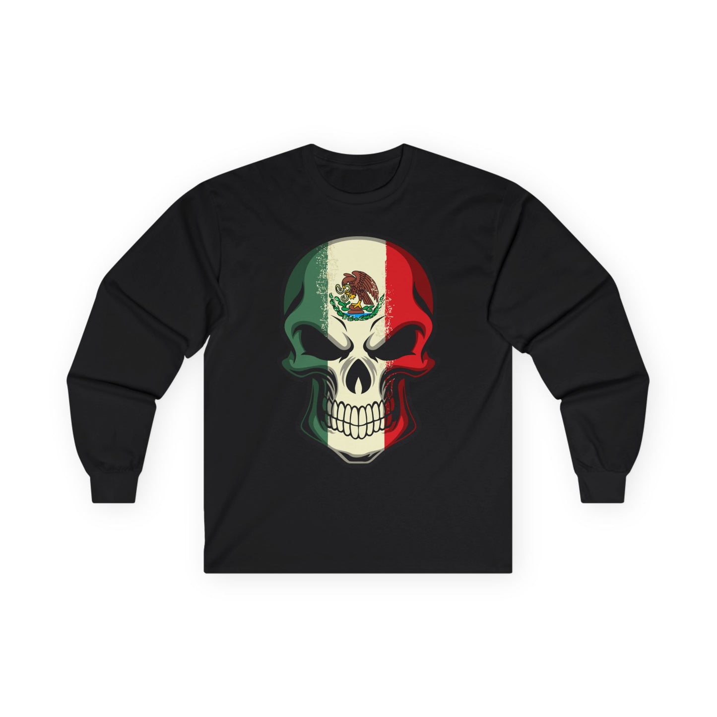 Unisex Ultra Cotton Long Sleeve Tee - Mexican Skull